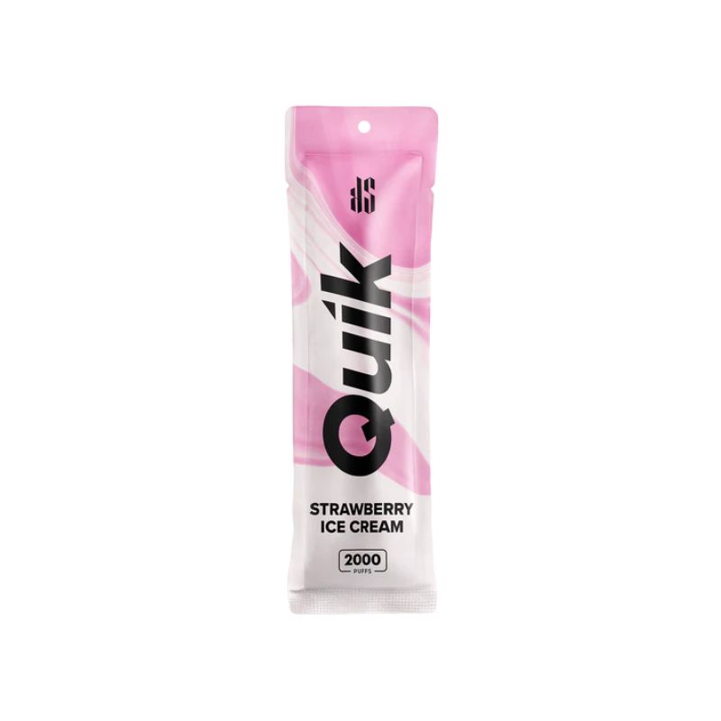 Quik Pod - 2000 Puffs - Vape Device - Strawberry Ice Cream