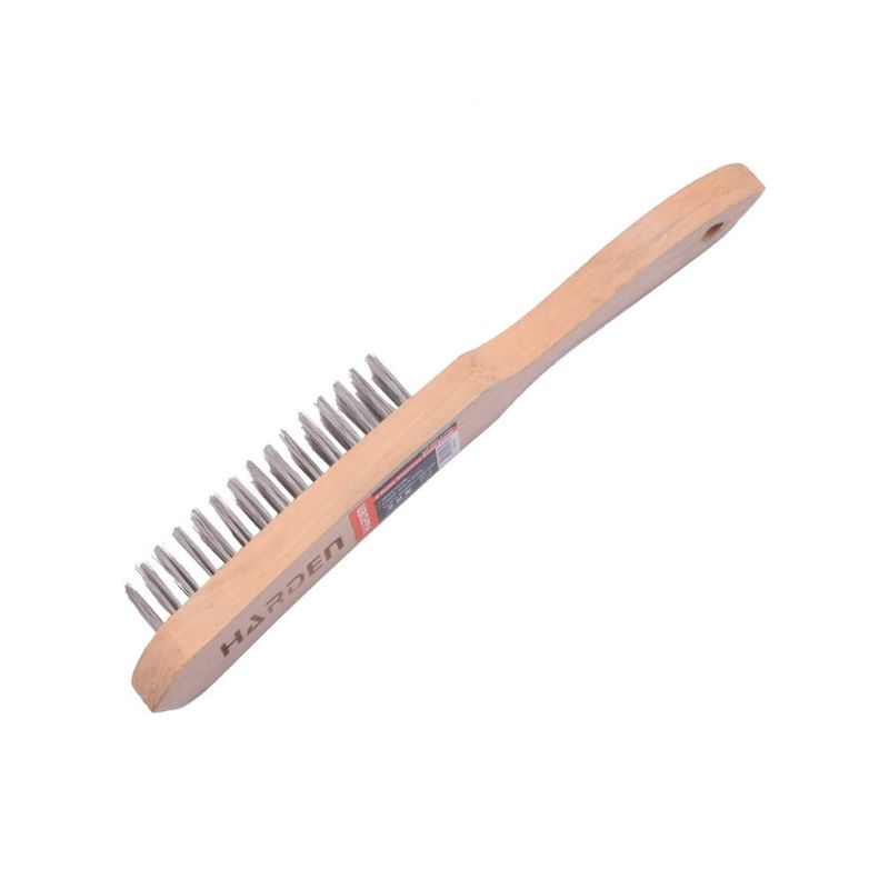 Harden Steel Brush With Wood Handle - 611544