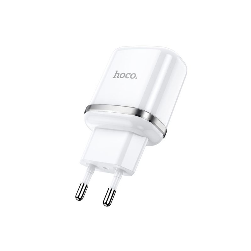 Hoco Dual Port USB Charger EU - N4 - White