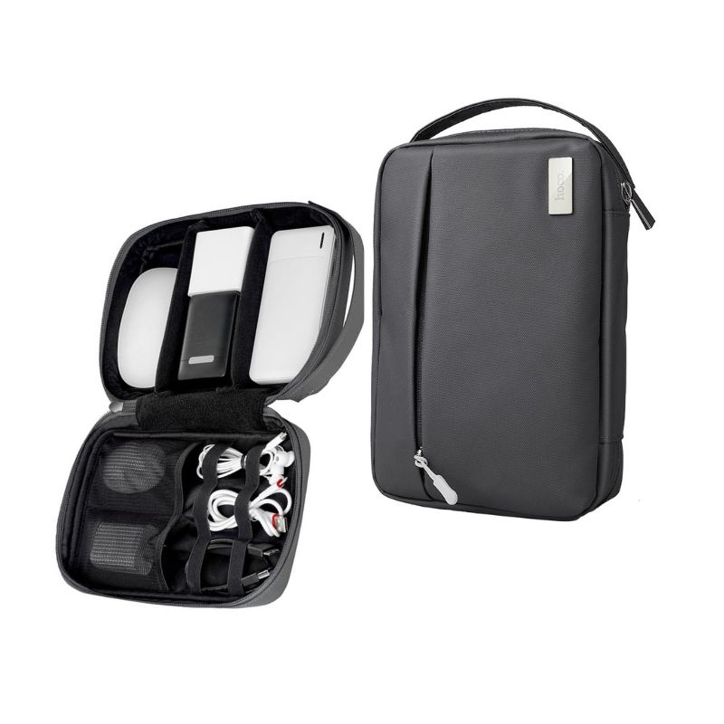 Hoco Multifunction Digital Accessories Storage Bag - GM106 - Gray