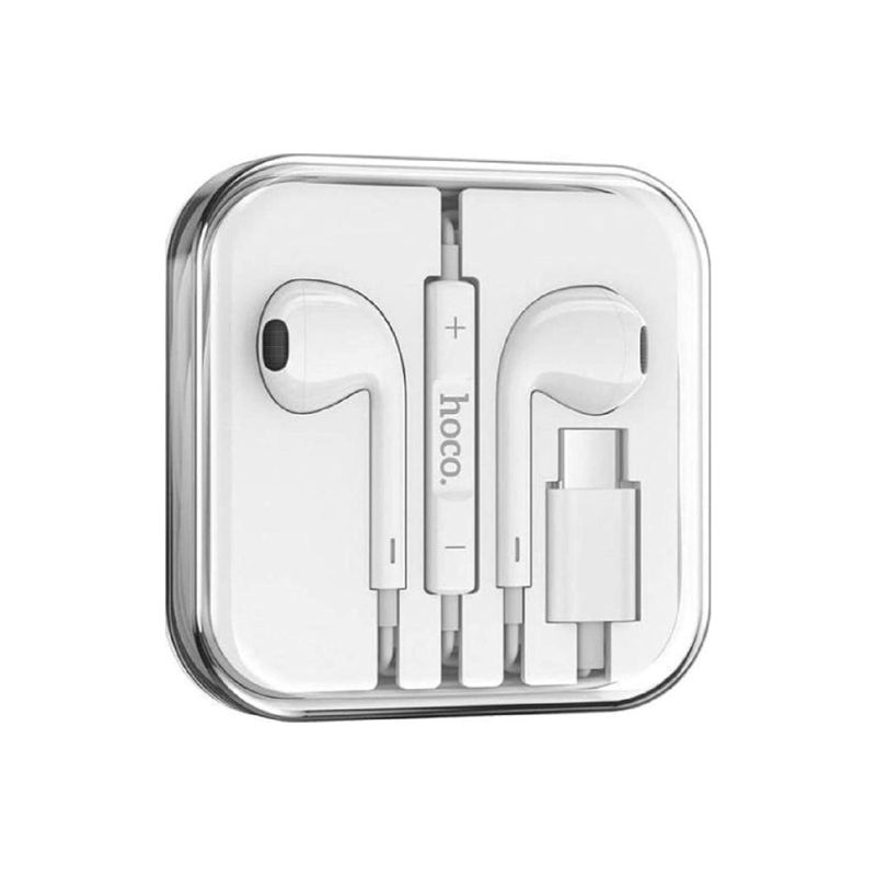 Hoco M80 Original Series Earphones For Type-C Display Set - White