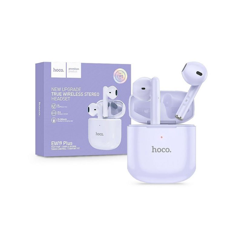 Hoco EW19 Plus True Wireless Stereo Earbuds - Dream Purple