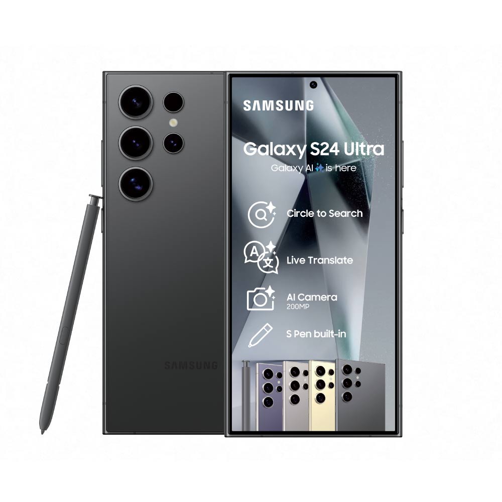 Samsung Galaxy S24 Ultra 5G Mobile Phone 12GB/256GB - Black | Freebie From TashiCell: 19.17 GB Data For 6 Months