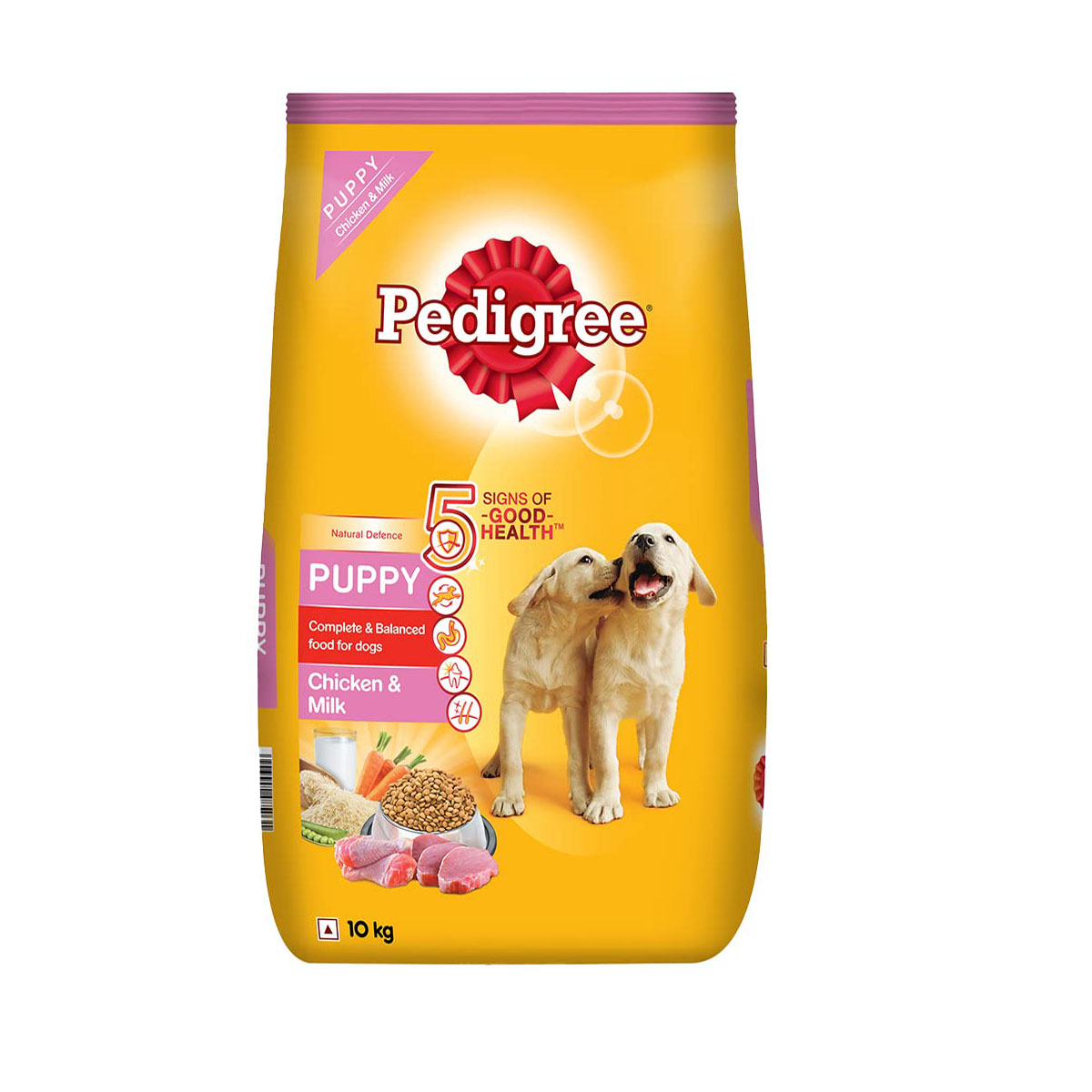 Pedigree Puppy Chicken & Milk, New Born Dry Dog Food - 10kg
