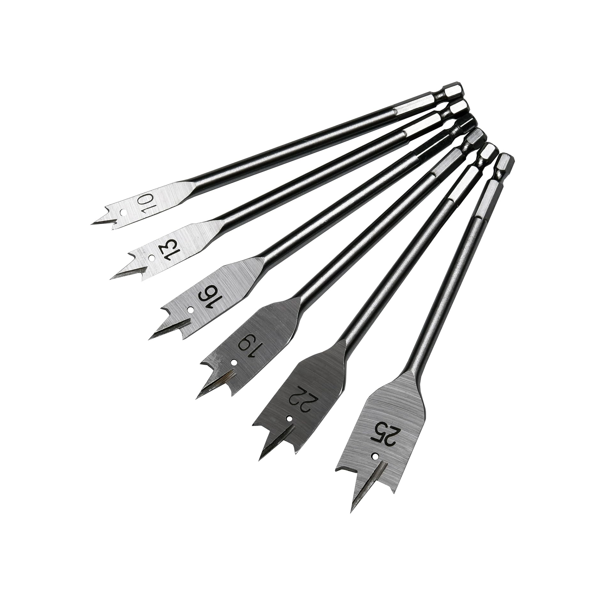 Harden 6 Pcs Flat Wood Bit Set - 613066