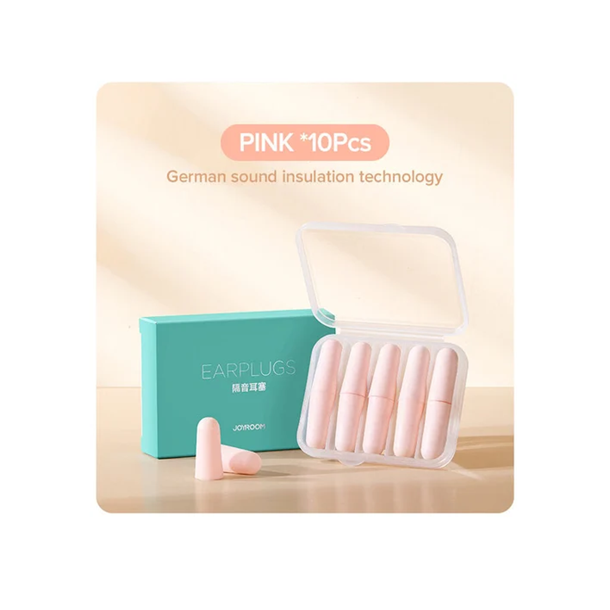 Joyroom Earplugs, Two Pair Pack - Bue, Pink, Purple